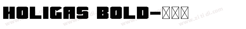 Holigas Bold字体转换